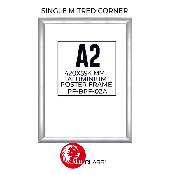 Aluminium Single Mitred Corner Snap Poster Frame PF-BPF-01A/02A  ALUCLASS SG