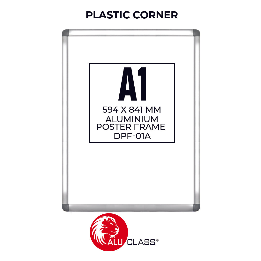 Aluminium Snap Poster Frame with Plastic Corner PF-DPF-01A/02A ALUCLASS SG